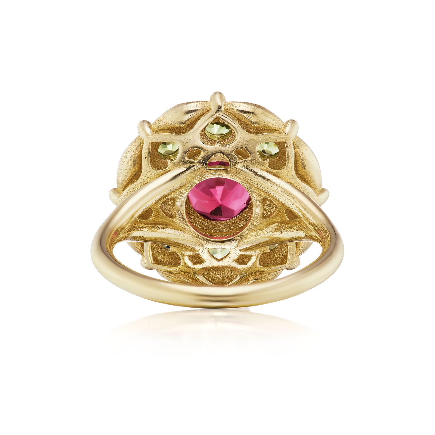 Round Lotus Flower Ring