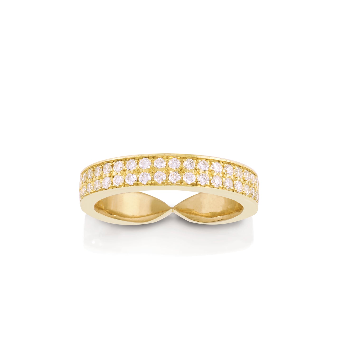Double Diamond Goddess Wrap Ring