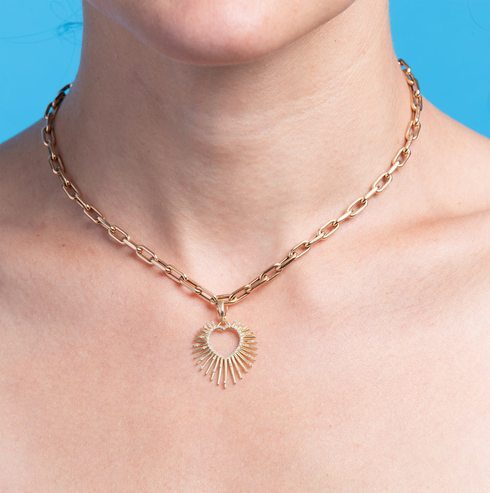 
                  
                    Diamond Halo Heart Charm
                  
                