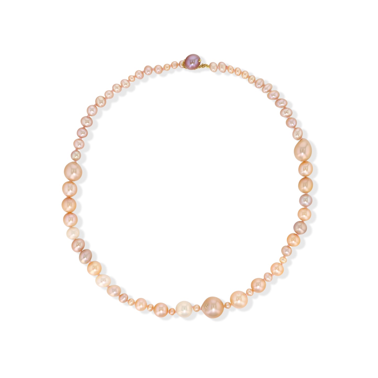 
                  
                    Pearl Girl Choker Necklace, Pink
                  
                