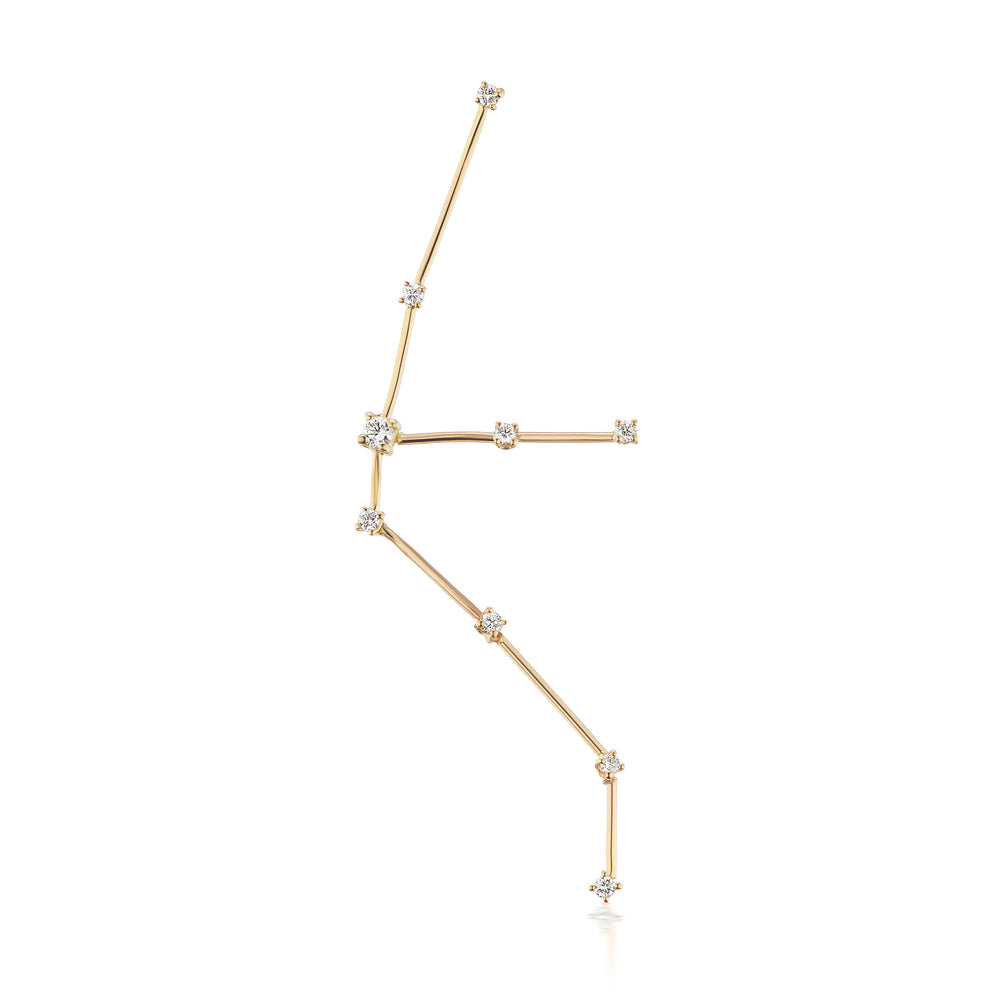 Aquarius Constellation Earring (Large, Single)