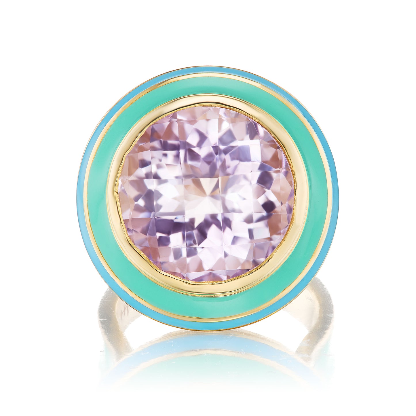 
                  
                    Round Amethyst Cocktail Ring
                  
                