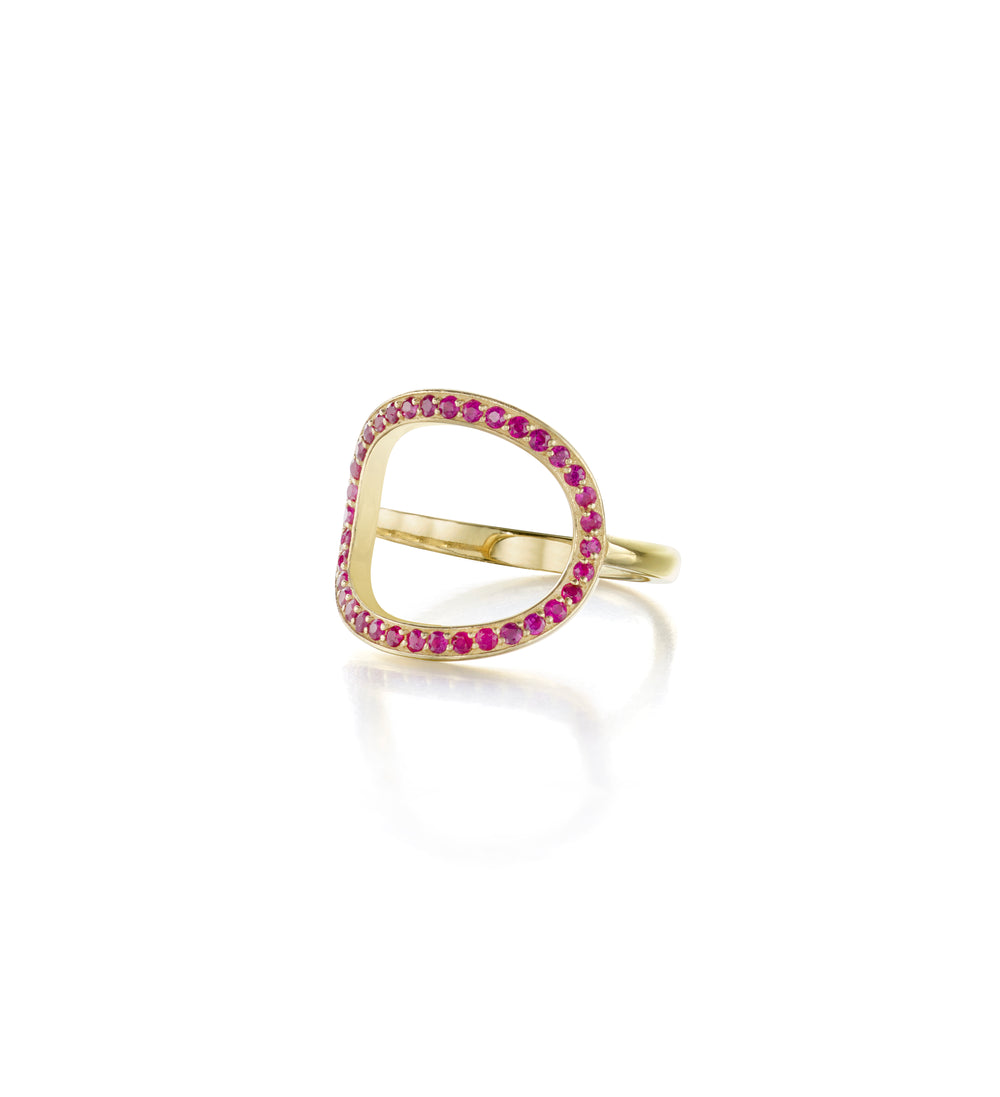 Ruby Circle Ring