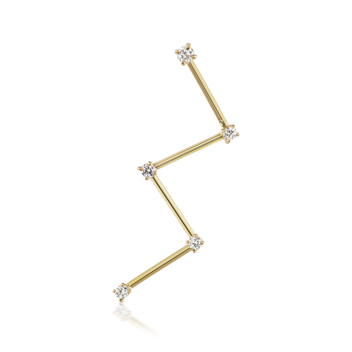 
                  
                    Cassiopeia Constellation Earring, Single
                  
                