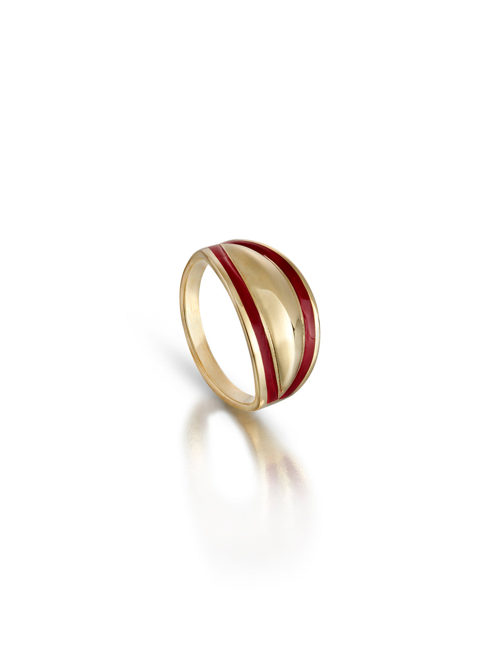Enamel Edged Short Board Ring