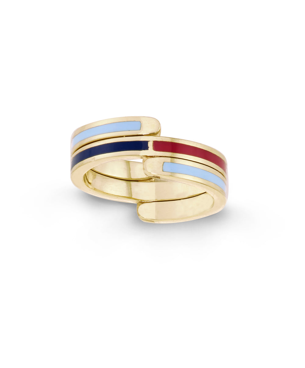 Enamel Flip Ring