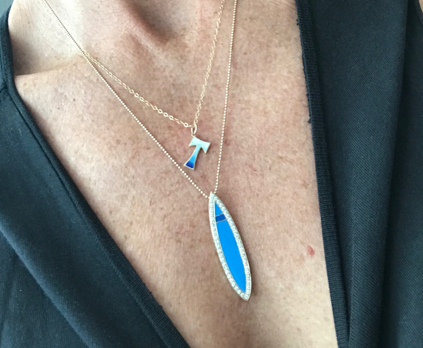 
                  
                    Capital Surf Initial Necklace
                  
                