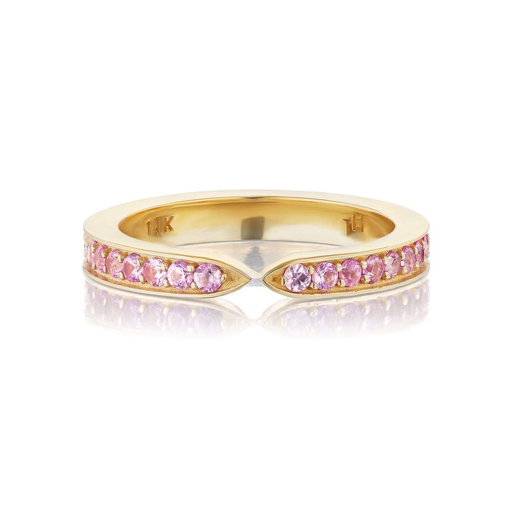 Light Pink Sapphire Goddess Wrap Ring