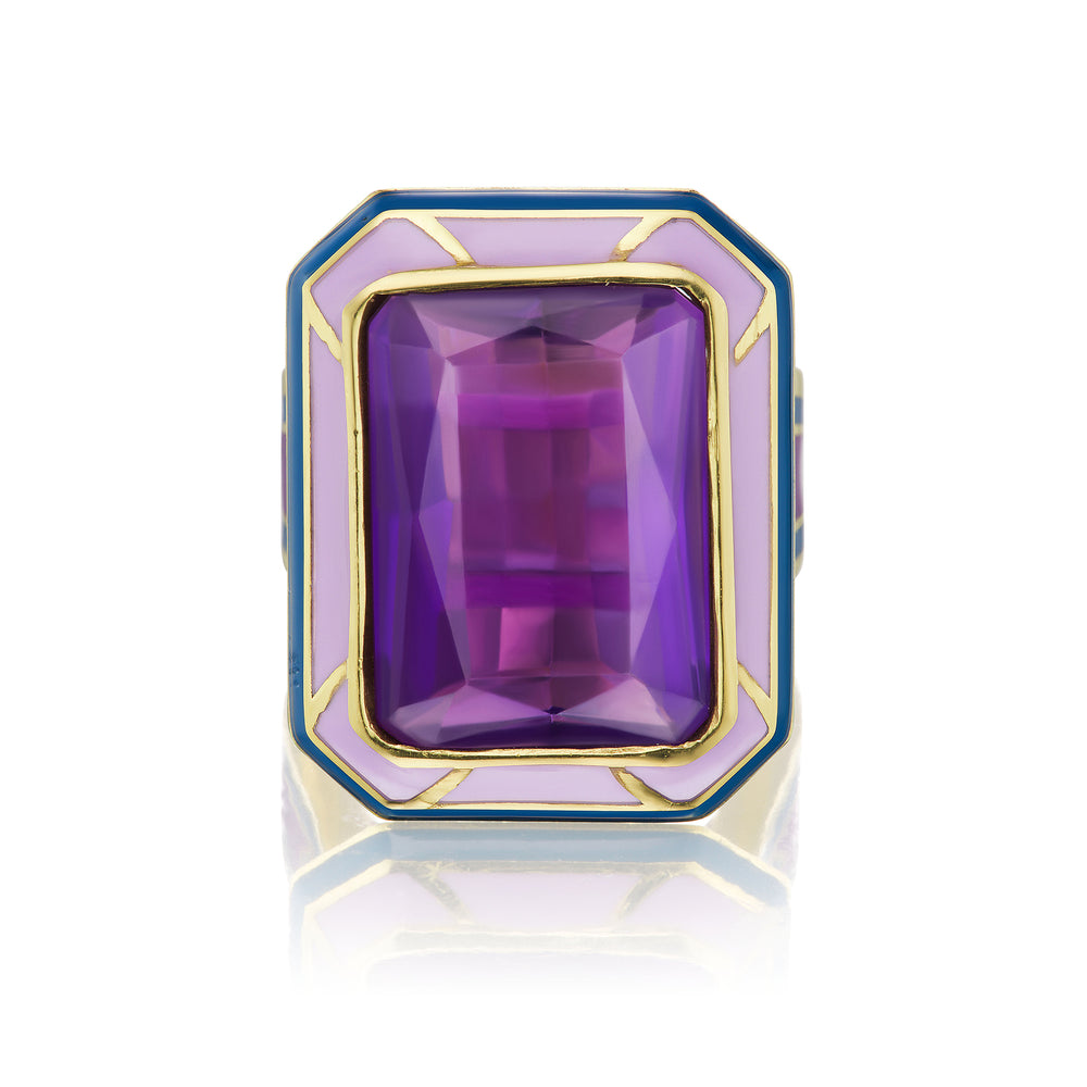 Not Your Grandma's Cocktail Ring, Amethyst