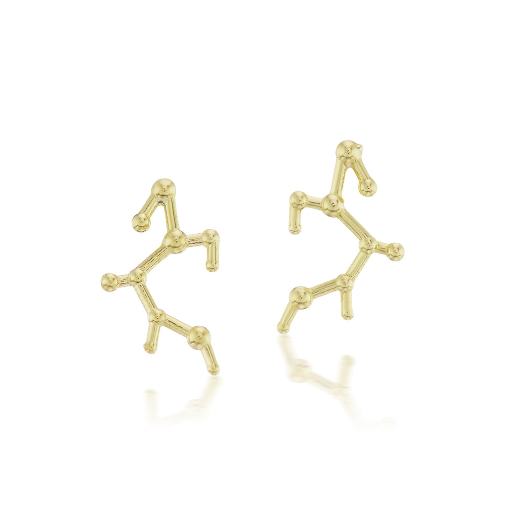
                  
                    Sagittarius Constellation Gold Stud Earrings
                  
                