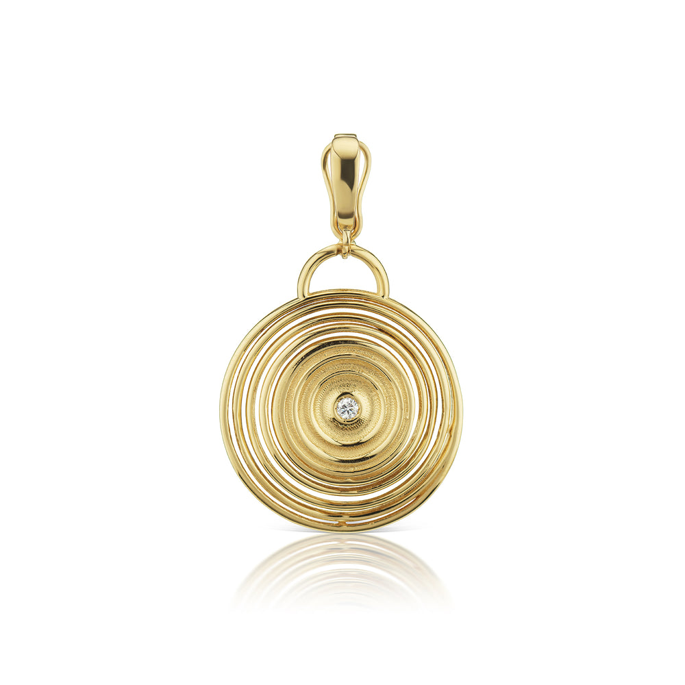 Gold Spiral Charm