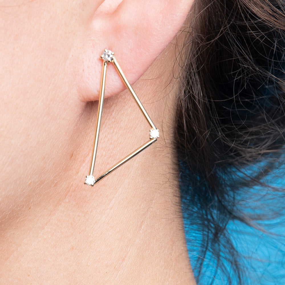 
                  
                    Vega Constellation Triangle Earring (Single)
                  
                