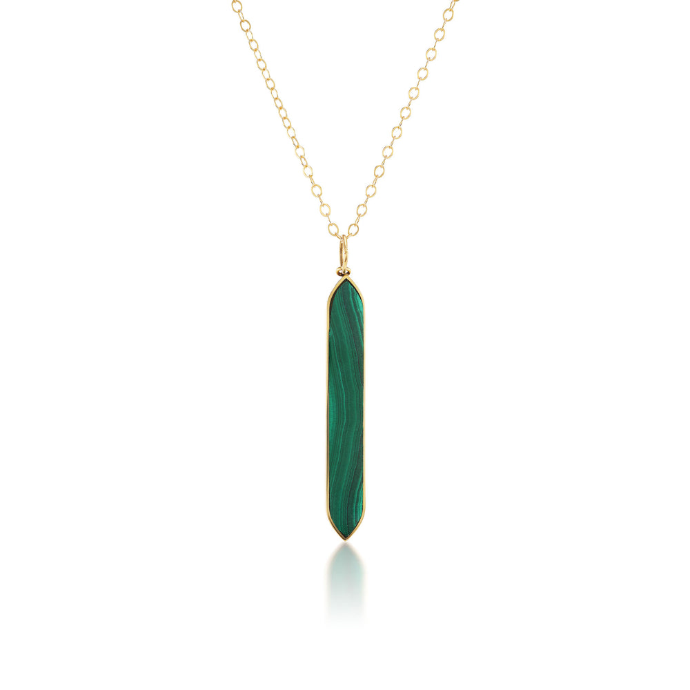 Malachite Goddess Necklace